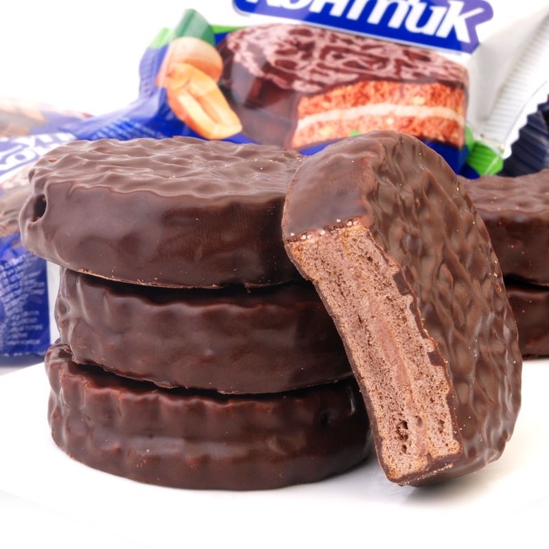 【24H發貨 台灣現貨】俄羅斯 KONTI康吉 巧克力三明治 巧克力味 一包兩片 夾心餅乾 歡迎批發團購