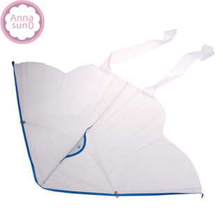 Annasun 1 件 DIY 貼上風箏可折疊戶外 DIY 空白蝴蝶風箏兒童運動玩具 Hg