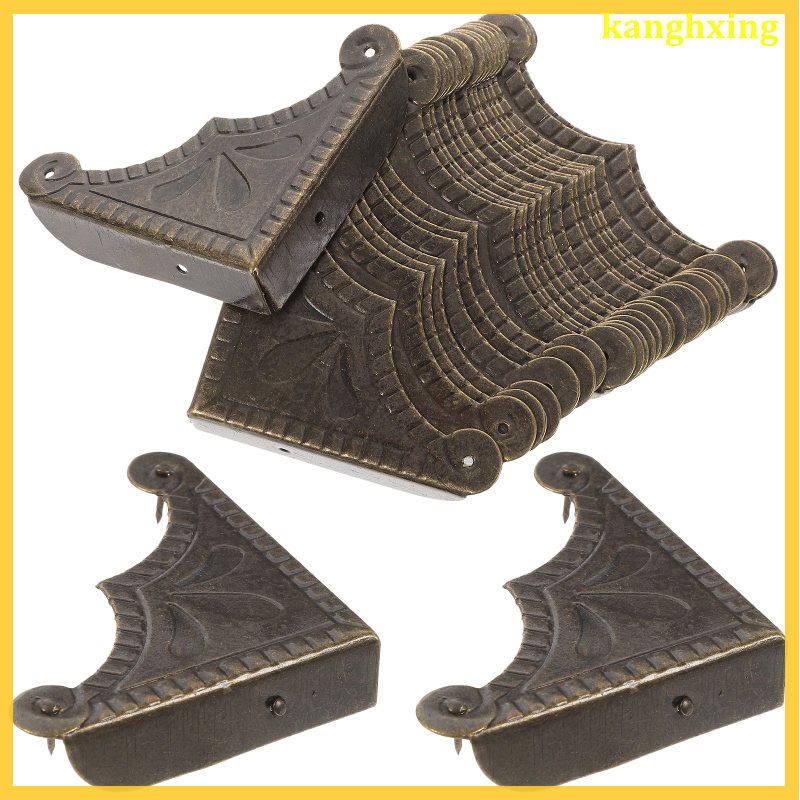 用於家具櫃角保險槓護板的嬰兒保護器古董角石邊緣直角木箱保險槓 30 件 kanghxing