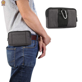 通用牛仔運動手機腰包皮套拉鍊多功能適用手機保護套歐優