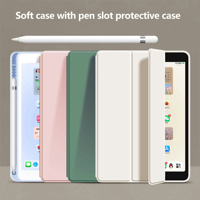 SAMSUNG Pu 皮套適用於三星 Galaxy Tab S9 + S9 FE Plus 12.4 S7 FE S8