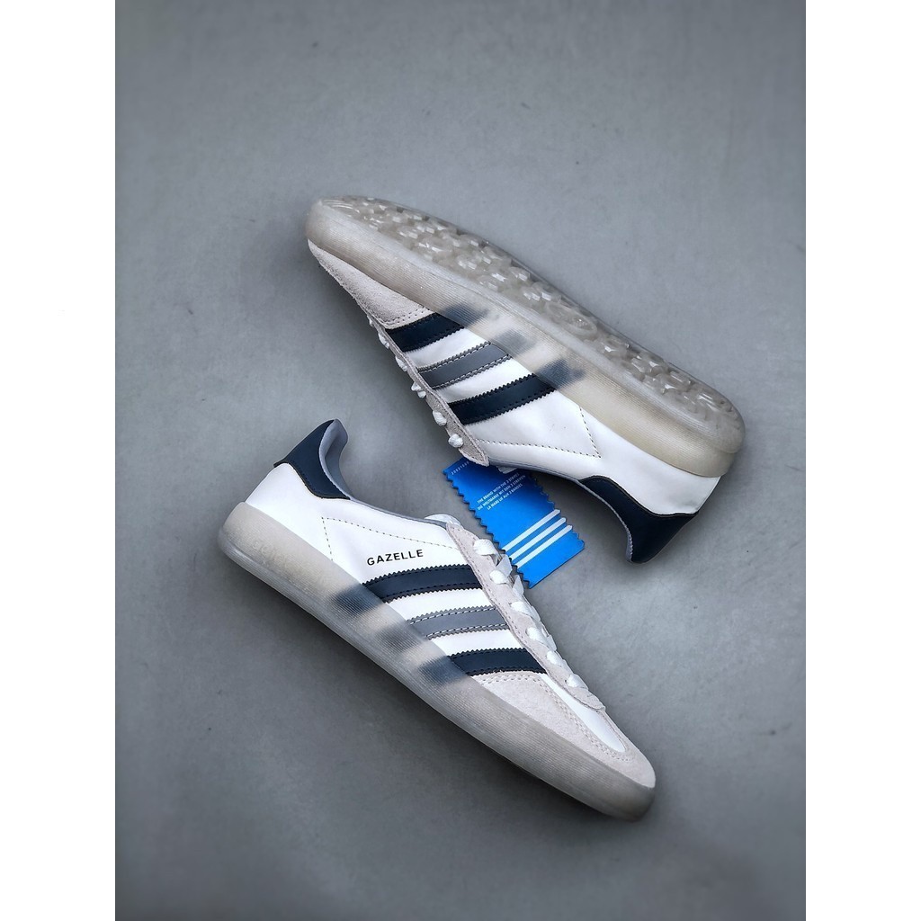adidas Gazelle Indoor 板鞋 休閒運動慢跑鞋 白藍色IG1643