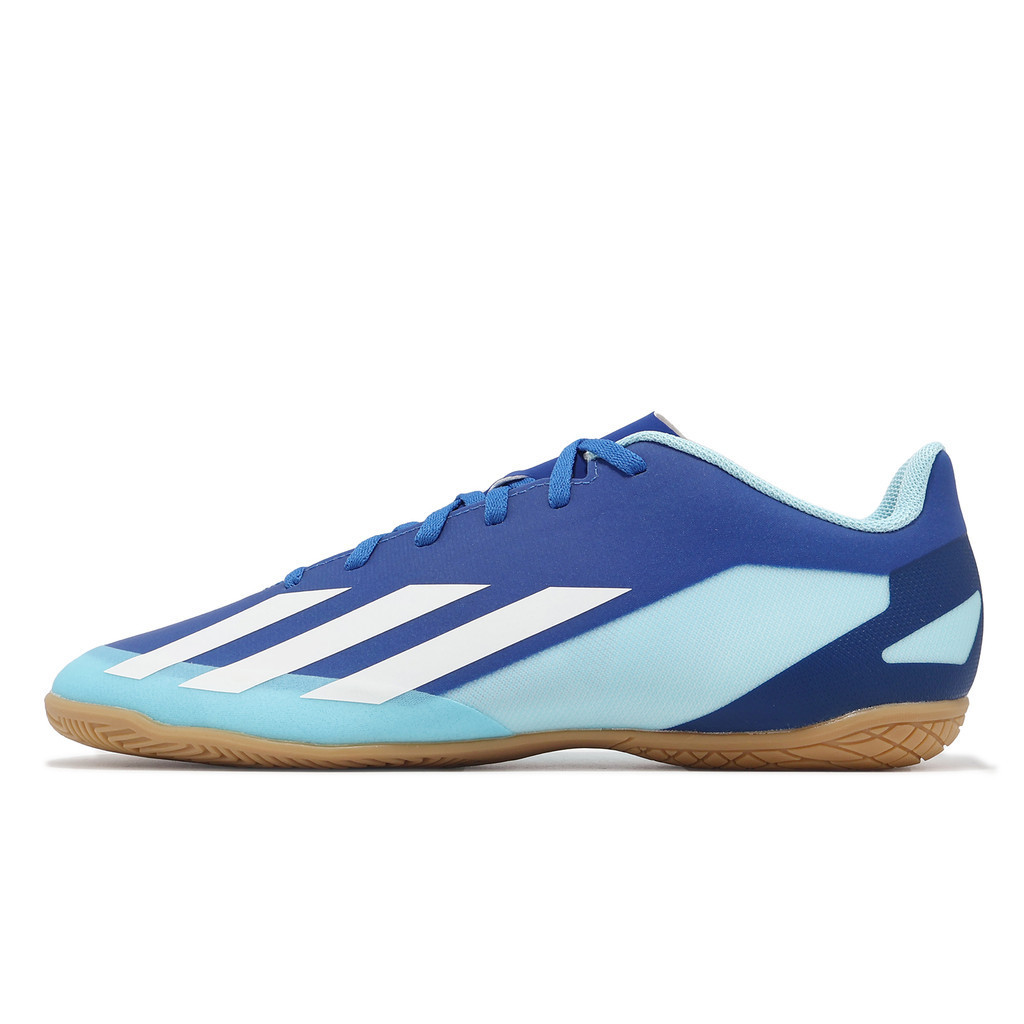 adidas 足球鞋 X Crazyfast.4 IN 男鞋 藍 白 室內足球鞋 愛迪達 [ACS] IE1585