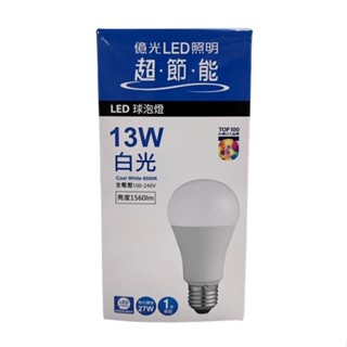 億光 超節能LED球泡燈 13W(白光)[大買家]