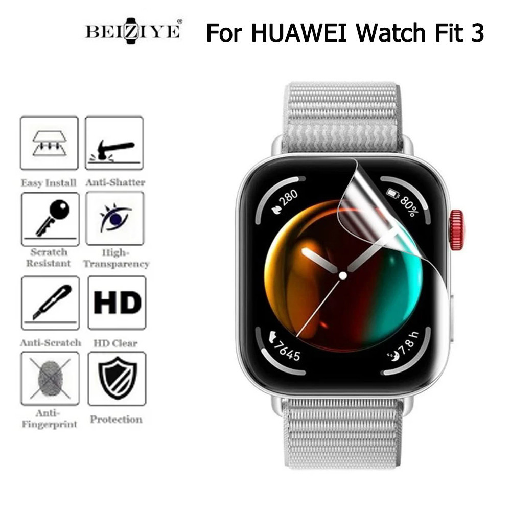 Huawei Watch Fit 3 水凝膠膜華為 fit3 非玻璃全面屏保護膜軟保護膜