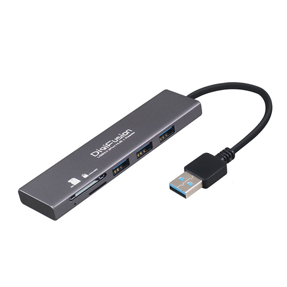 【伽利略】USB3.0 3埠 HUB + 讀卡機