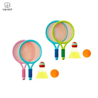 [szgrqkj3] 兒童羽毛球網球套裝網球拍套裝堅固的兒童網球拍