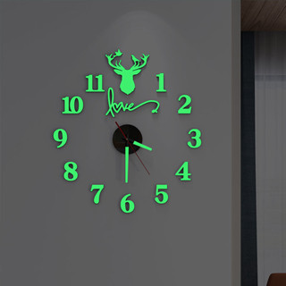 ✘迷你表掛✘現貨 免打孔夜光掛鐘臥室 靜音 鐘錶 客廳diy 掛錶 家用3d時鐘 創意 立體壁鐘