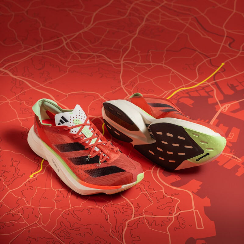 【現貨速發】adidas ADIZERO ADIOS PRO 3全速爭勝馬拉松碳柱跑鞋 阿迪達斯 紅色/黑色 36