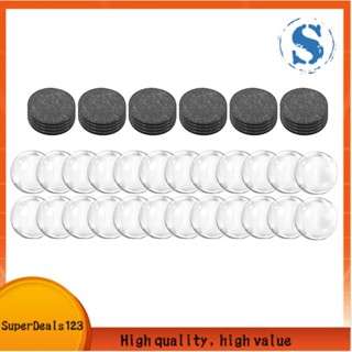 [SuperDeals123] 24 件套工藝冰箱磁鐵玻璃陶瓷磁鐵,帶背膠和透明透明玻璃圓頂凸圓形