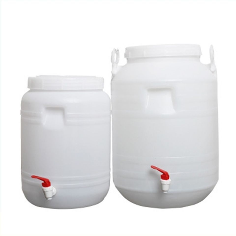 食品級塑膠水桶環保酵素桶10升15升塑膠圓桶蜂蜜桶帶龍頭大口包郵