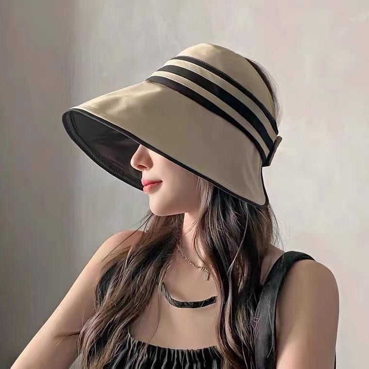 女式太陽帽夏季日常太陽帽紫外線太陽帽日本太陽帽揭示小臉