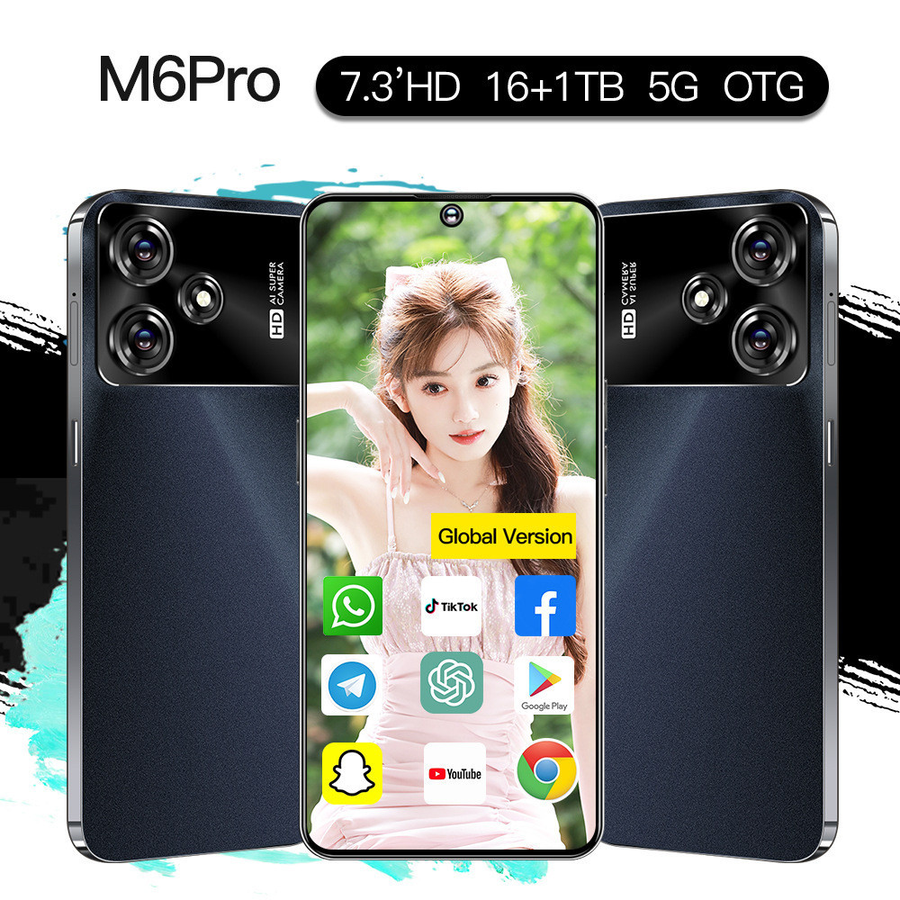 M6pro爆款4G全網通智能手機6.53寸安卓 真實配置3G+32GB 繁體中文