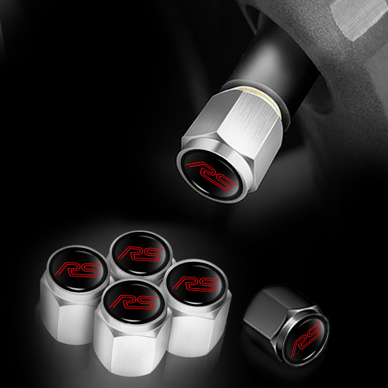 AUDI奧迪RS 通用型氣嘴蓋 輪胎氣門芯蓋帽 氣嘴蓋 風嘴頭 防盜氣門嘴帽 A1 A4 A3 A5 A6 A7 A8
