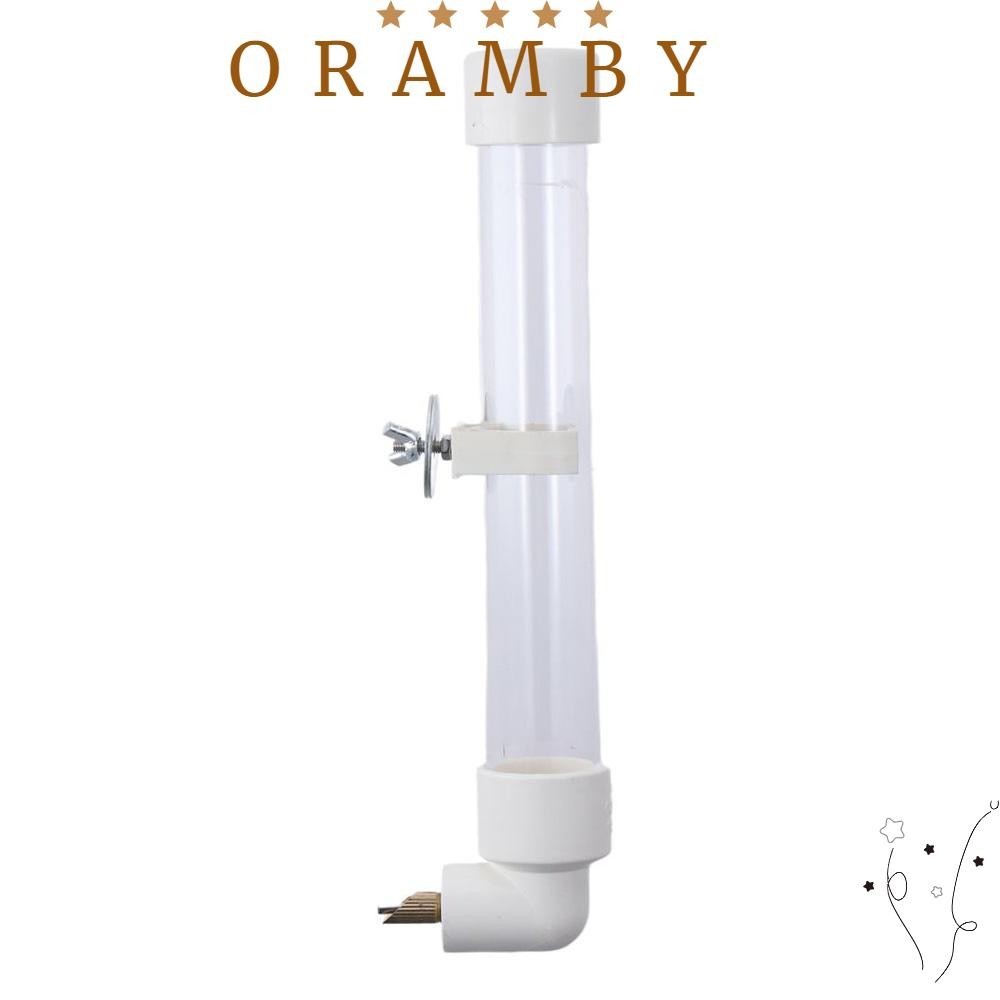 ORAMBEAUTY給水器分配器,無滴漏懸掛鸚鵡水瓶,對於中型和小型鸚鵡情侶透明自動餵鳥器