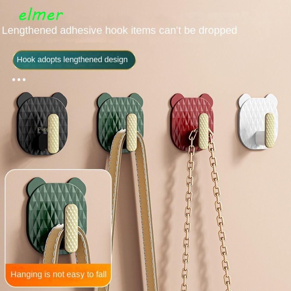 Elmer L 型掛鉤,免打孔簡單自粘掛鉤,實用耐用家居裝飾鑰匙掛衣架家用