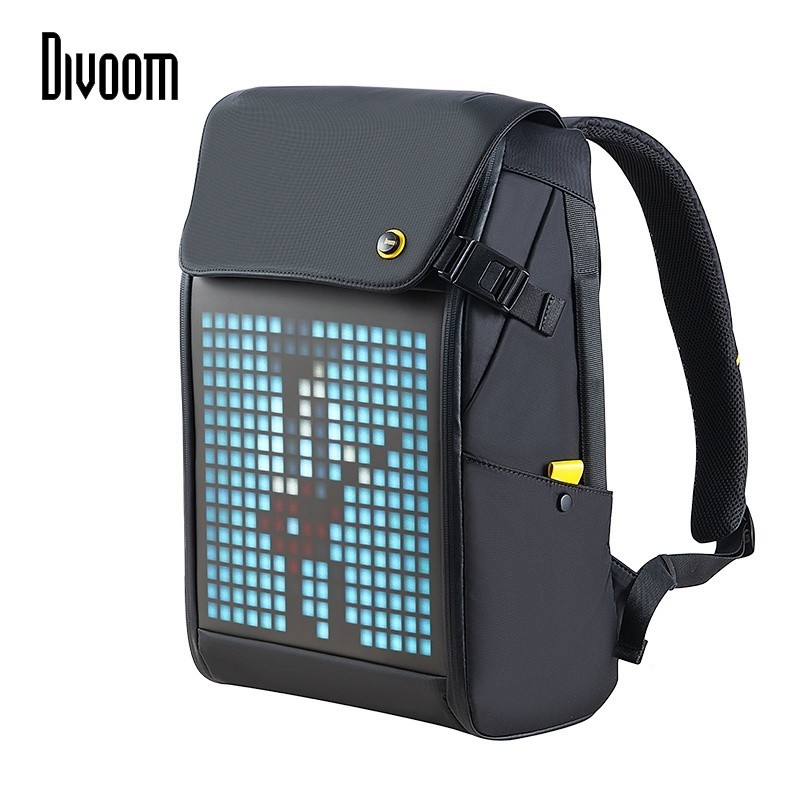 💥台灣出貨【Divoom 像素包】防水電腦包後背包 Divoom LED發光像素包後背包2.0 潮流旅行包男 騎行背包
