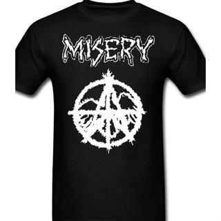 Misery Anarchy Punk 音樂樂隊 T 恤 T 恤搖滾