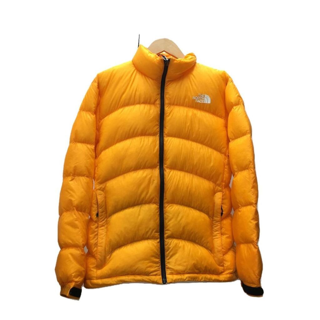 THE NORTH FACE 羽絨服 夾克外套尼龍 橘色 日本直送 二手