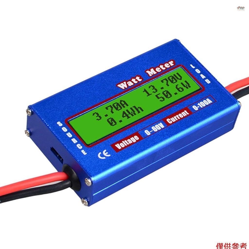 Rc 功率計 100A 功率分析儀數字 LCD 平衡電池電壓檢查器