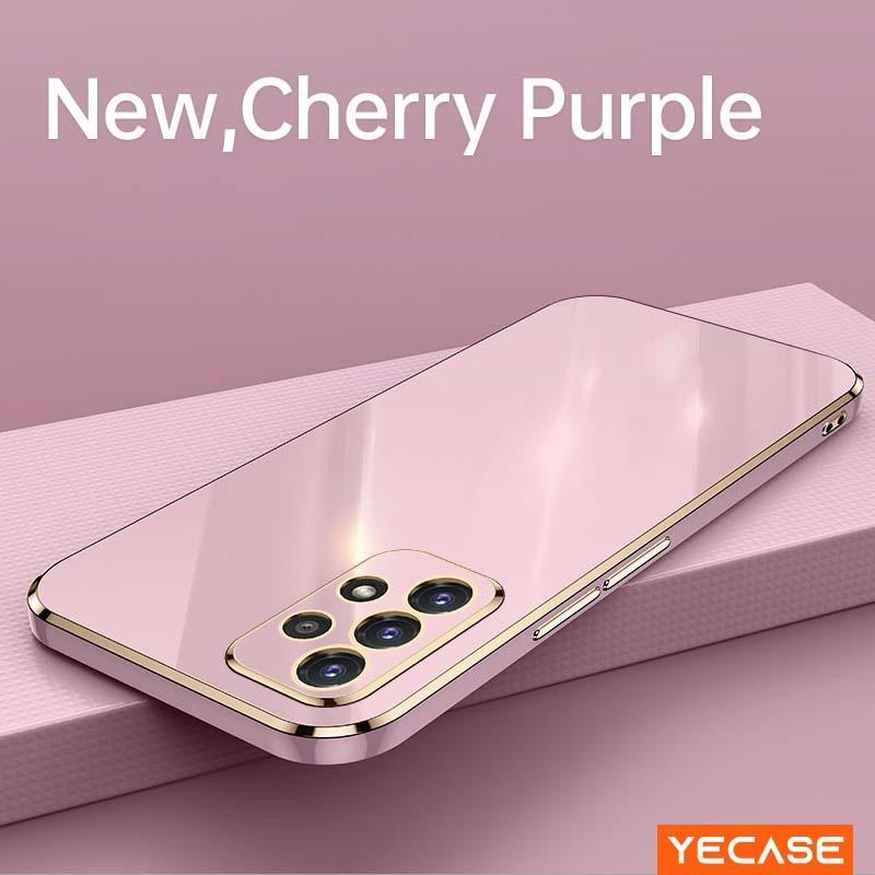 SAMSUNG Edge 黑色白色情侶後蓋紫色粉色外殼適用於三星 Galaxy S21 S30 S20 S10 S11