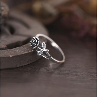 復古玫瑰戒指花朵時尚甜美派對珠寶戒指