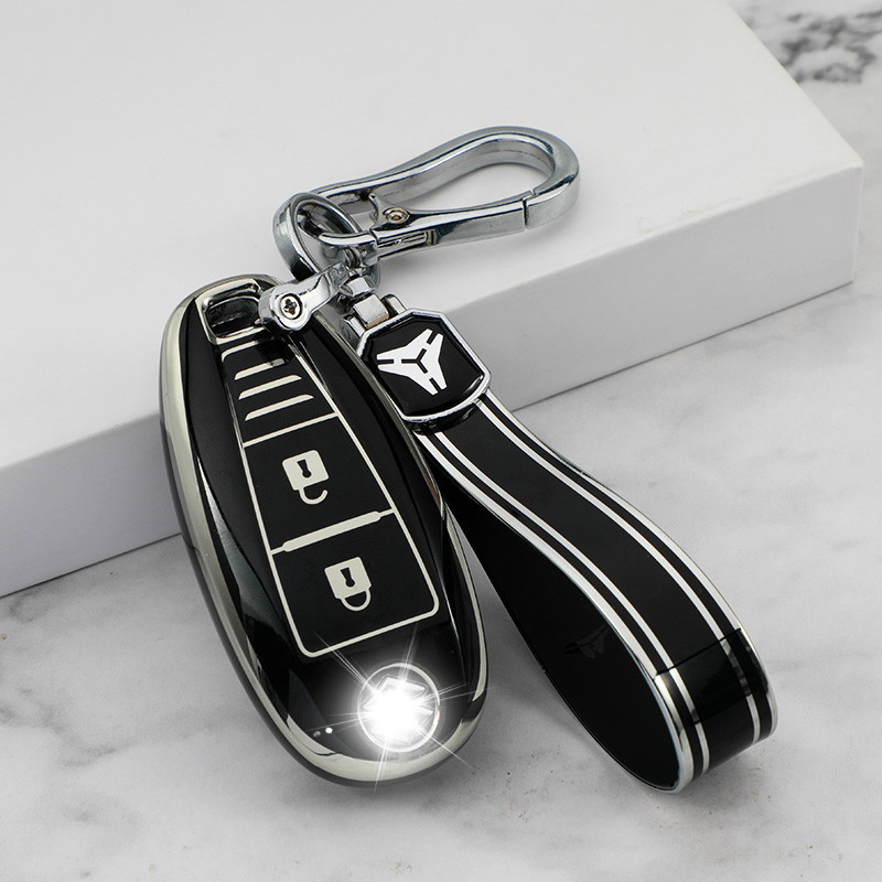 SUZUKI 適用於鈴木 Swift SX4 Grand SCORSS Vitara 無鑰匙矽膠汽車鑰匙套 TPU 保護