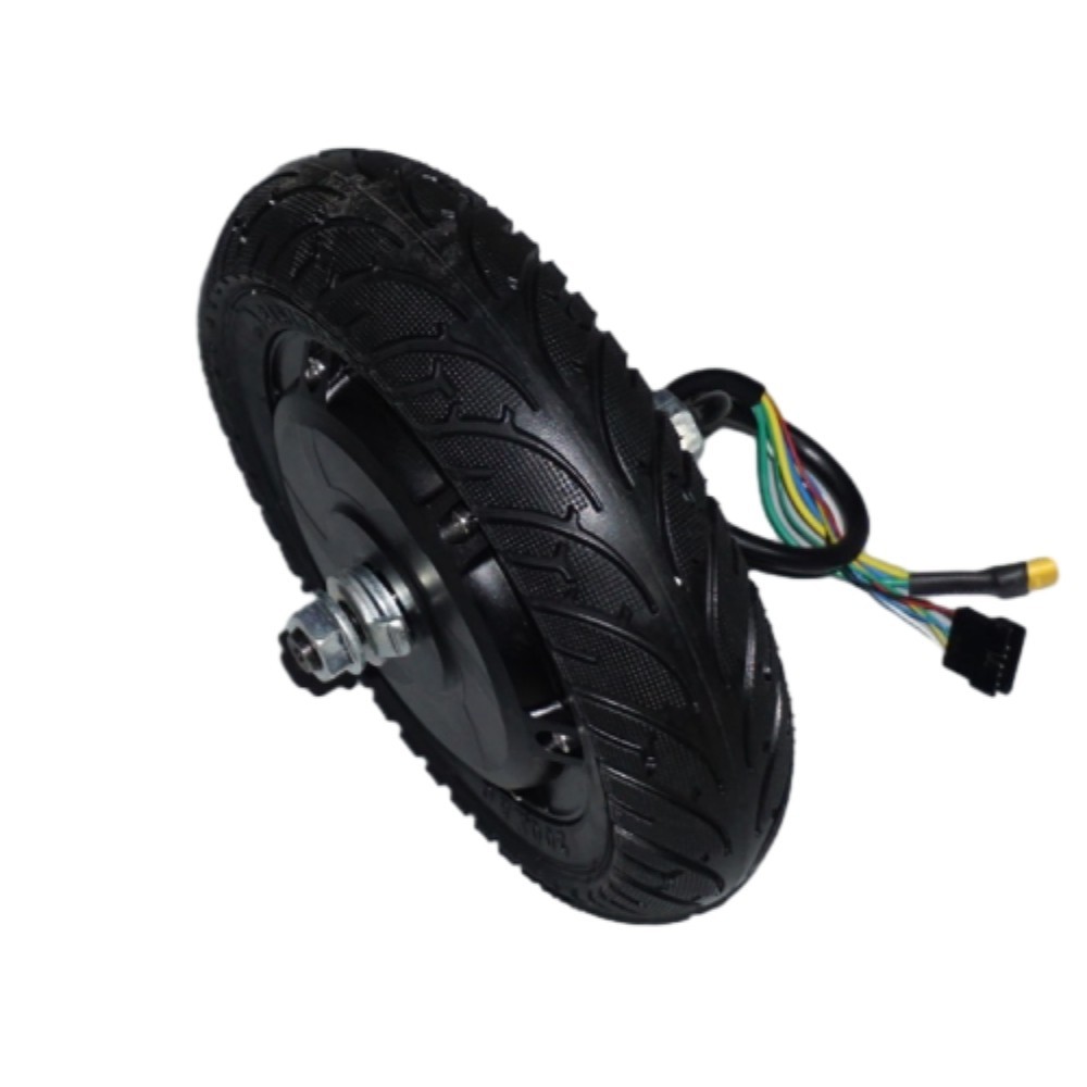 8寸無刷無齒高速輪電機橡膠輪胎36v 250W釹強磁電動滑板車無刷電機