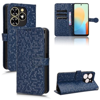 適用於 Tecno Spark GO 2024 外殼 PU 皮革支架支架 Tecno Spark20C GO 2024