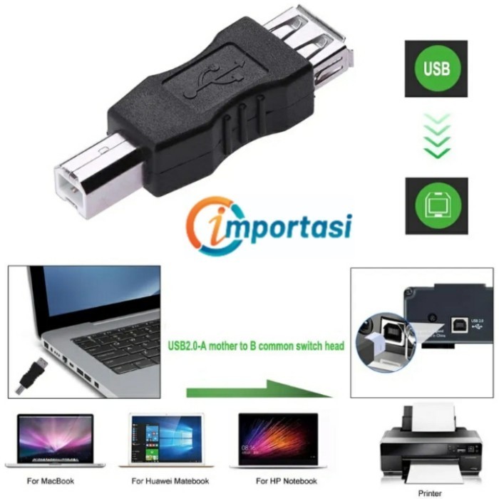 適配器 USB A 型母頭轉 USB B 型公頭 Midi 用於打印機鍵盤