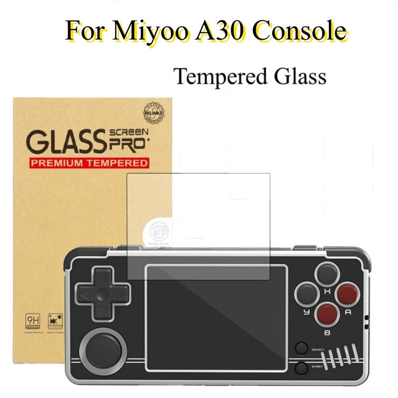 適用於 miyoo A30 鋼化玻璃膜鏡頭屏幕保護膜 9H 高清 miyoo A30 復古控制檯屏幕保護膜遊戲防指紋配件