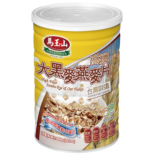 【馬玉山】高纖大黑麥燕麥片800g（鐵罐）