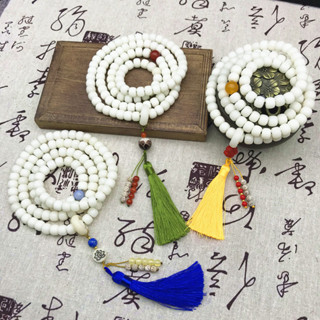 原創白玉菩提根手串復古流蘇款菩提子108顆多圈佛珠項鍊手鍊新款 現貨