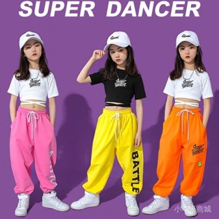 廠家直銷2025年新款現貨[90%好評率]爵士舞服裝兒童舞蹈服女童夏街舞套裝練功服嘻哈韓版女孩演出服潮