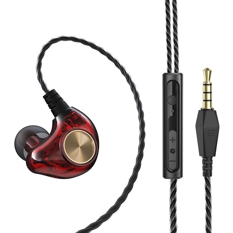 XIAOMI SAMSUNG 5d 立體聲有線耳機低音炮耳機適用於三星小米高低音 4D 立體聲入耳式耳機帶麥克風電腦耳塞