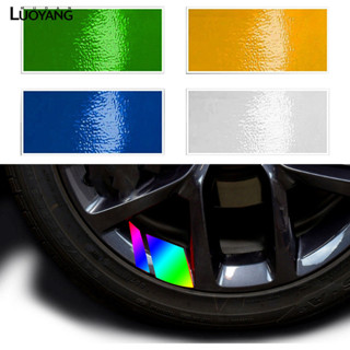 洛陽牡丹 反光車貼 汽車輪圈貼反光貼18寸-21寸裝飾貼6片裝線條貼