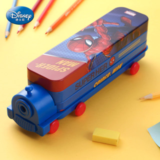 【迪斯熊】Disney迪士尼火車文具盒蜘蛛俠多功能鉛筆盒男童筆袋幼兒園男孩子款兒童小學生用一年級黑科技小汽車多層筆盒