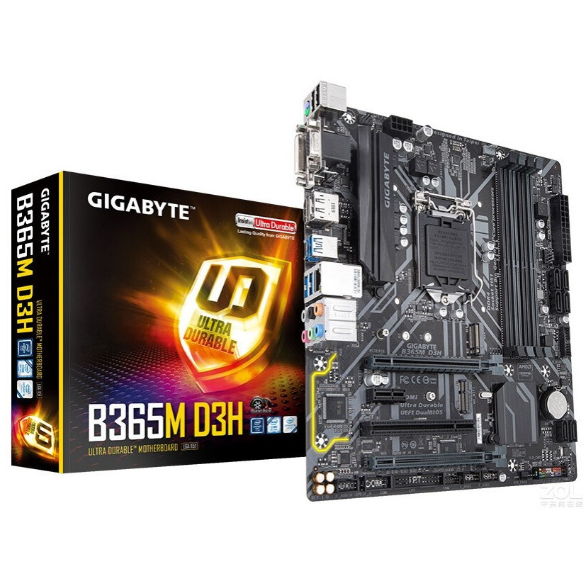 【現貨速發】全新盒裝Gigabyte/技嘉 B365M D3H電腦主板帶PCI槽支持WIN7系統