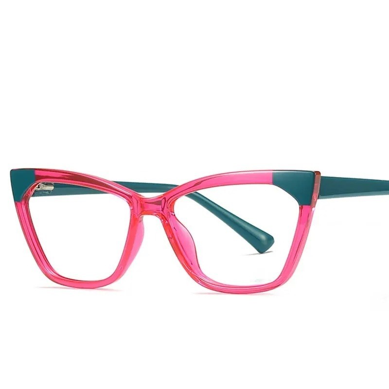 女士貓眼眼鏡框防藍光男士光學時尚電腦眼鏡