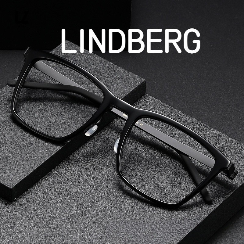 【LZ鈦眼鏡】LINDBERG林德伯格衕款 復古方框眼鏡1260男女可配近視有度數純鈦眼鏡架 寬度142mm