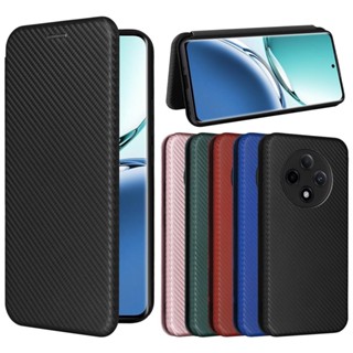 時尚碳纖維 翻蓋皮套 Oppo F27 Pro Plus 5G 手機殼 掀蓋 保護殼 磁吸 支架插卡 防摔 手機套