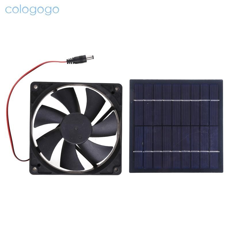 Colo 太陽能排氣扇太陽能電池板供電風扇,用於安靜冷卻通風排氣
