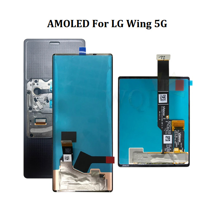 原裝 AMOLED 適用於 LG WING 5G LCD 顯示屏帶觸摸屏