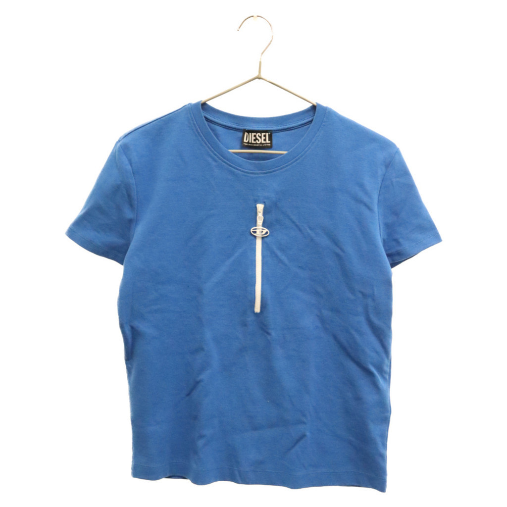 DIESEL 迪賽針織上衣 襯衫設計 藍色 短袖 日本直送 二手