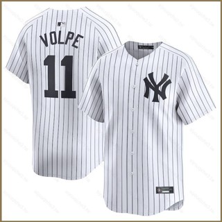 2024-2025 MLB 紐約洋基隊安東尼 Volpe 主場球衣棒球開衫 T 恤運動上衣球迷版