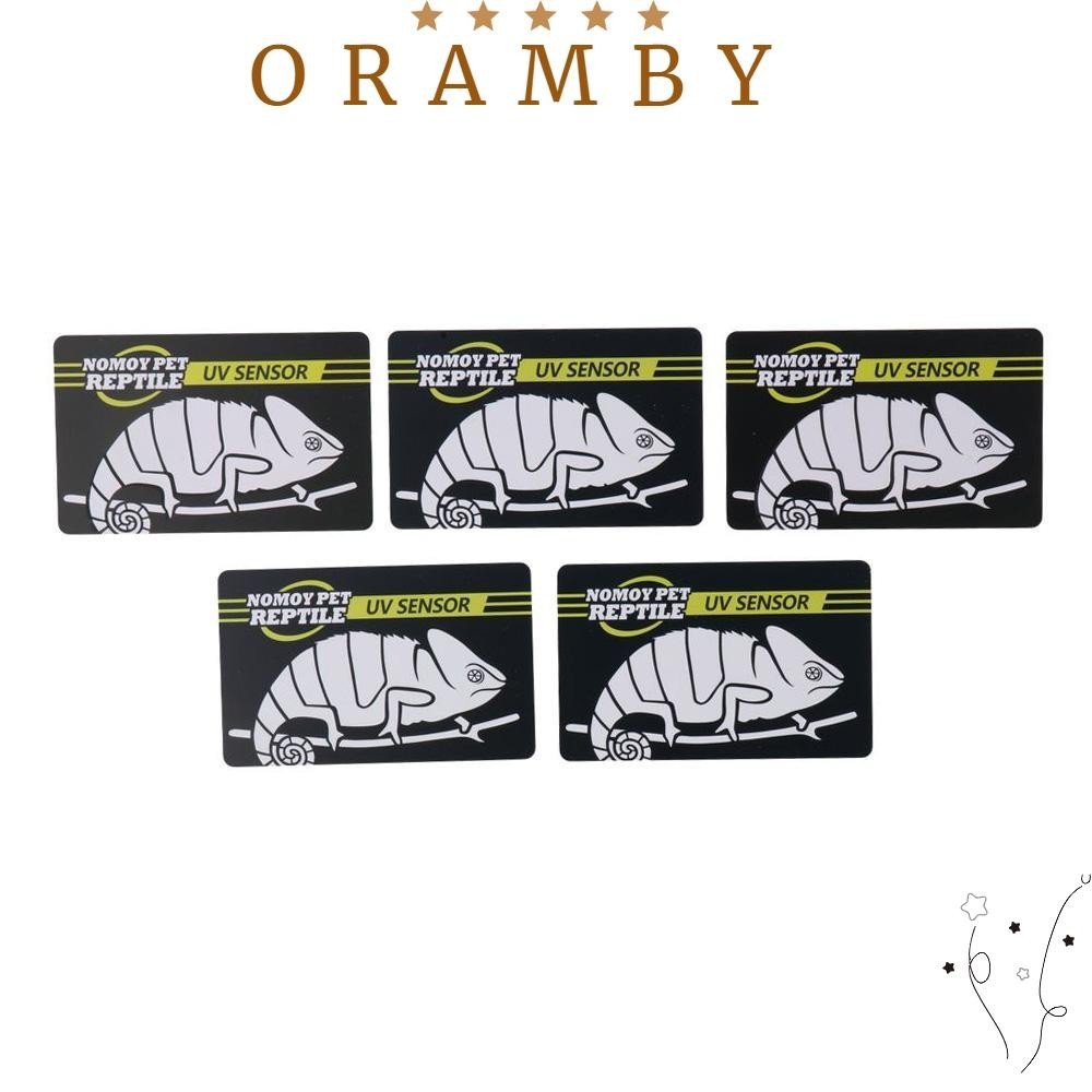 ORAMBEAUTY5PCS紫外線測試儀,可重複使用UVB爬行寵物測試卡,滅菌86*54毫米