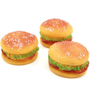 寵物玩具 發聲漢堡包 貓咪狗狗模擬美食磨牙玩具 寵物用品