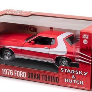1/24 合金車 Ford Gran Torino 1976 福特警車模型玩具擺件絕版車模