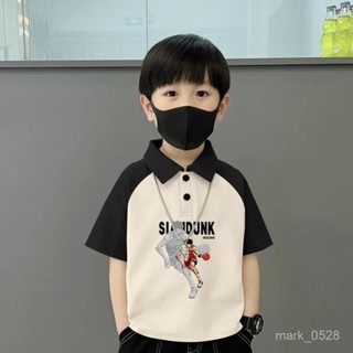 已售10000➕【熱賣推薦】冰絲夏季兒童polo衫t恤男童翻領2025夏季新款上衣 IOIU