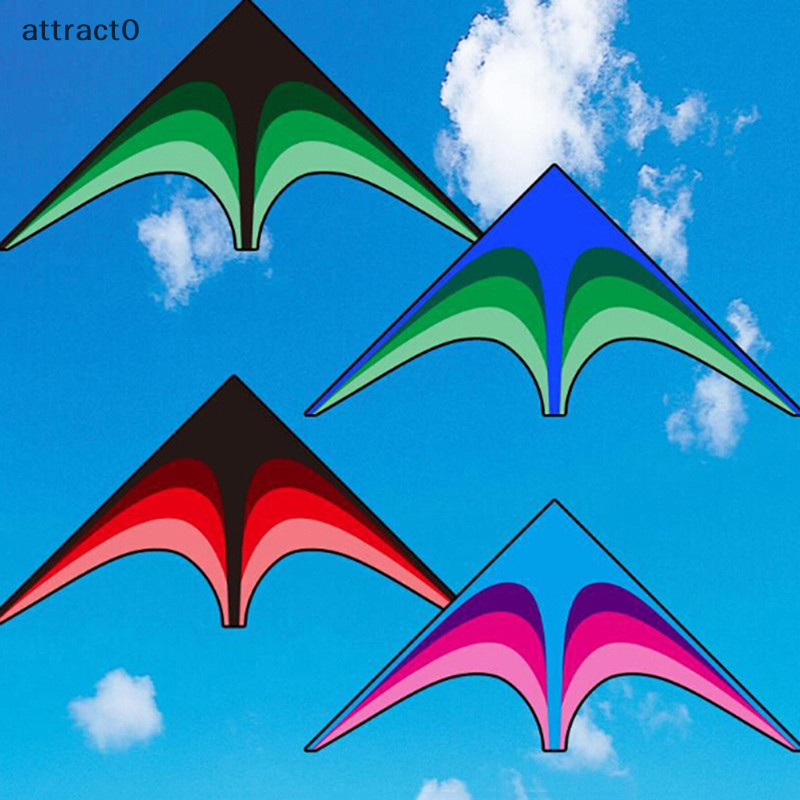 Attact 大型兒童和成人三角風箏單線易放風箏手柄包括 TW